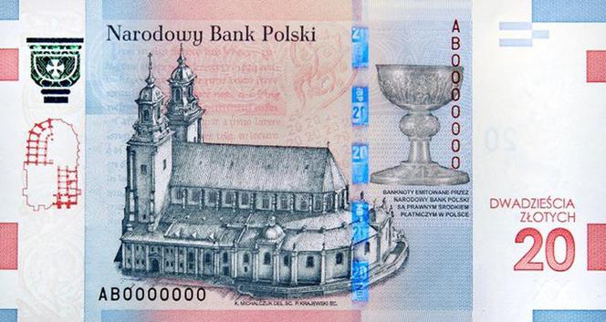 Banknot 20 zł w 1050. rocznicę chrztu Polski