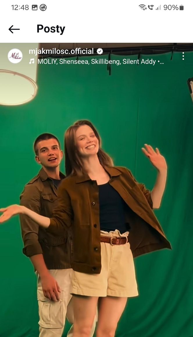 	M jak miłość nowy sezon i czołówka. Mateusz Mostowiak (Rafał Kowalski), nowa bohaterka (Matylda Giegżno) na planie