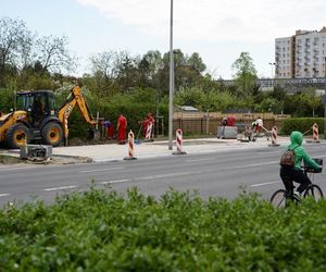Na skrzyżowaniu Woronicza ze Spartańską na Mokotowie trwają prace
