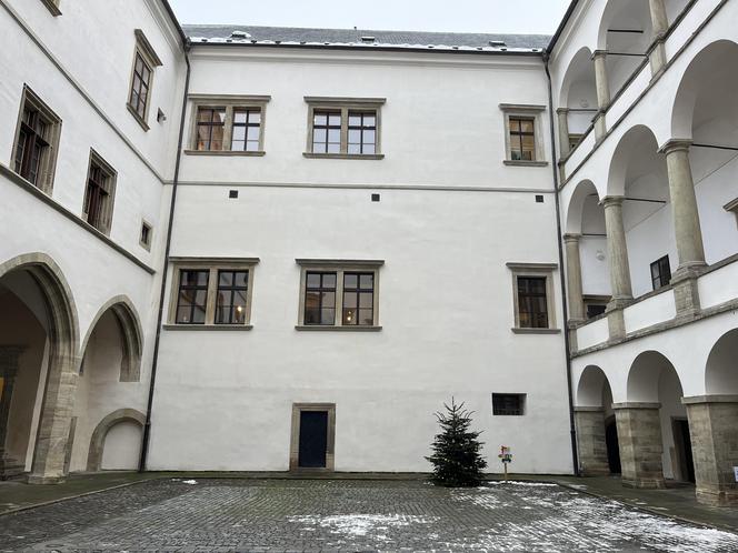 Zamek Pardubice - zdjęcia cennego zabytku Wschodnich Czech. Wnętrza, muzeum, zamek nocą