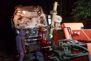 Ciężarówka wpadła do rowu