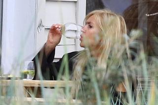 Monika Olejnik z partnerem w Sopocie 