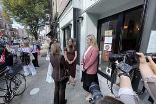 Pierwsza dama Marta Nawrocka w Pierożku na Greenpoincie