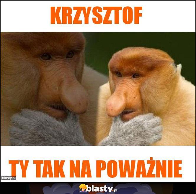 Najśmieszniejsze memy na imieniny Krzysztofa