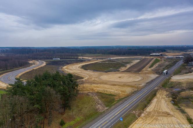 Budowa S7 na trasie Napierki - Płońsk. Zobacz postępy prac [GALERIA]
