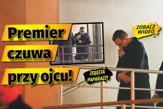 Premier Mateusz Morawiecki czuwa przy ojcu w szpitalu [ZDJĘCIA, WIDEO]