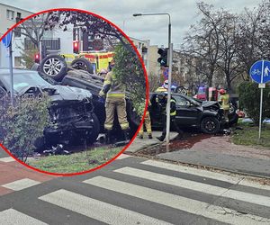 Dramatyczny wypadek w Pruszkowie! Dziewięć osób rannych, w tym dzieci