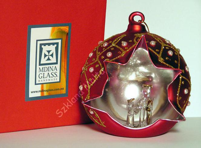Ręcznie wykonane,szklane ozdoby świąteczne Mdina Glass z Malty zdjecie nr 2