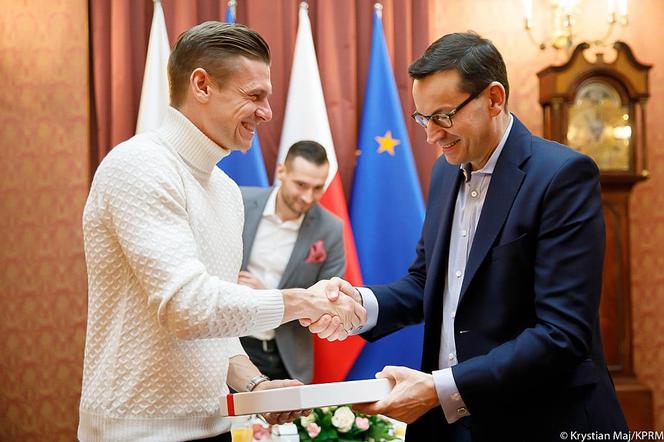 Łukasz Piszczek na śniadaniu z premierem