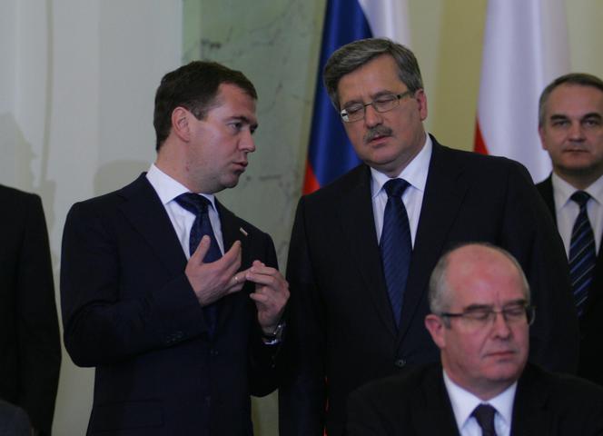 Dmitrij Miedwiediew, Bronisław Komorowski i Andrzej Seremet