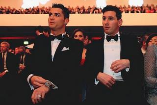 Cristiano Ronaldo i Leo Messi na gali