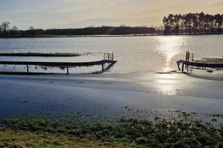 Alarm we Wrocławiu. Wysoki poziom Widawy, zamknięta droga i wielkie rozlewisko 