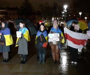 „Rosja to państwo terrorystyczne”. Manifestacja Ukraińców w Lublinie