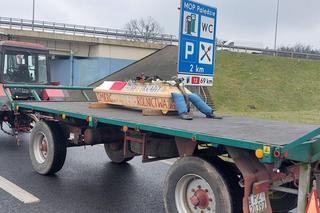 Protest rolników pod Poznaniem (11.03.2024)