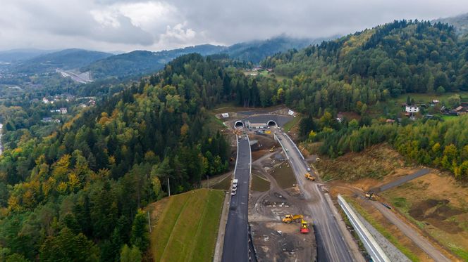 Budowa S1 Przybędza - Milówka, październik 2024