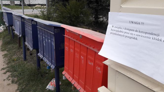 Nietypowe "zarządzenie" dotyczące skrzynek pocztowych
