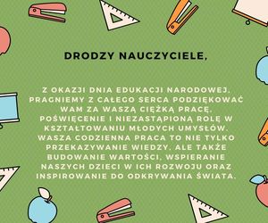 Życzenia od rady rodziców na Dzień Nauczyciela