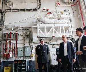 Prezydent RP Andrzej Duda i premier Kanady Justin Trudeau. Spotkanie z Premierem Kanady w bazie marynarki wojennej Canadian Forces Base Esquimalt