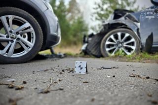 Dwa samochody osobowe zderzyły się w Mysłowicach