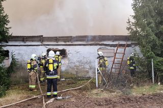 Pożar w miejscowości Pełkinie