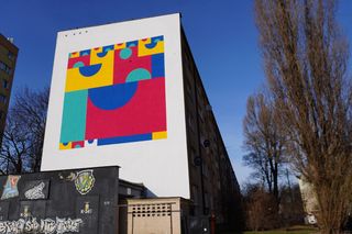 Nowy mural na bloku przy ul. Hutniczej na Tatarach w Lublinie