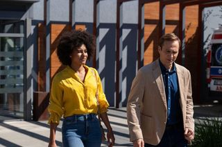 Na dobre i na złe odc. 934. Maria Malewicz (Sylwia Achu), Michał Wilczewski (Mateusz Janicki)