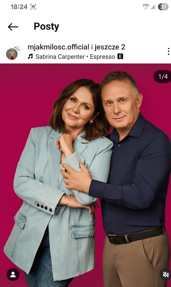 M jak miłość nowy sezon po wakacjach. Marysia (Małgorzata Pieńkowska), Artur Rogowski (Robert Moskwa)