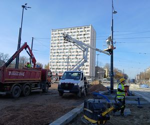 Budowa tramwaju do Dworca Zachodniego w listopadzie 2025 r.