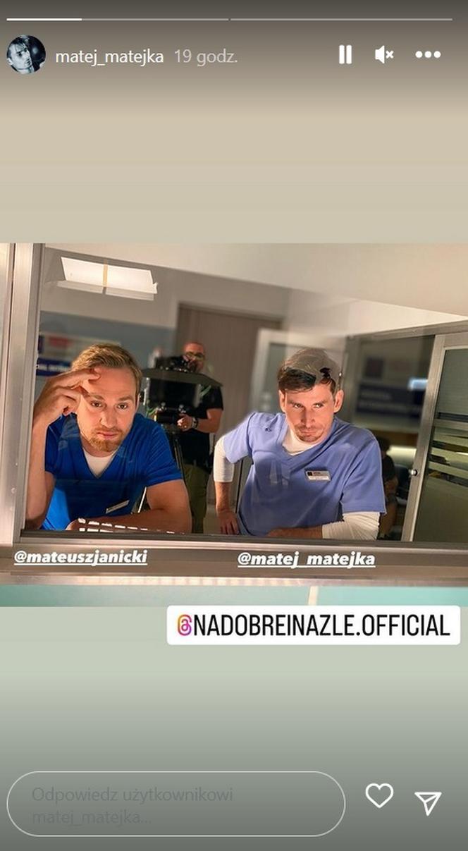 Na dobre i na złe po wakacjach 2023: Homolka (Matej Matejka), Michał (Mateusz Janicki)