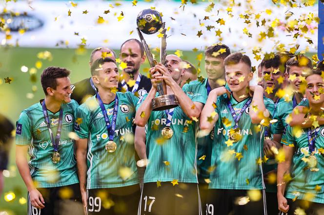 Legia Warszawa cieszy się z mistrzostwa Polski