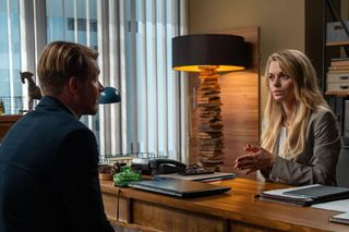 Na dobre i na złe odc. 947. Agata Woźnicka (Emilia Komarnicka), Maks Beger (Tomasz Ciachorowski)