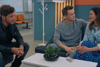 M jak miłość, odc. 1685. Jakub Karski (Krzysztof Kwiatkowski), Kasia (Paulina Lasota), Marcin (Mikołaj Roznerski)