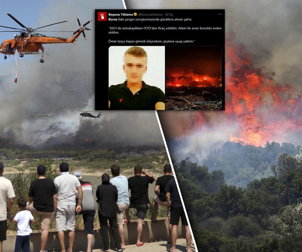 Podpalił Turcję, bo chciał iść do więzienia! Podpalacz kurortów złapany