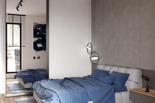 70-metrowe mieszkanie z niebieskimi akcentami