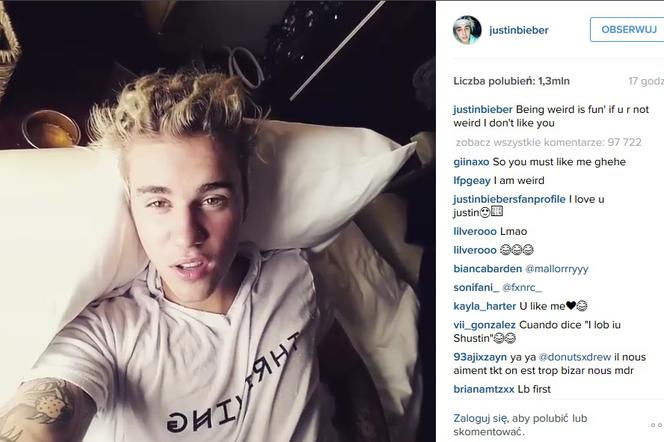 Justin Bieber komentuje nową fryzurę