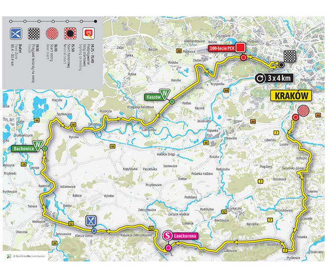 I etap Tour de Pologne 2018: MAPA 