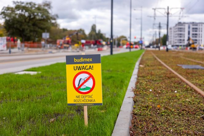 Budowa tramwaju do Wilanowa na kilka tygodni przed otwarciem