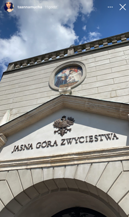 Anna Mucha zabrała dzieci na Jasną Górę