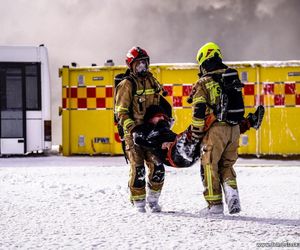 Wrocław. Ćwiczenia na terenie Portu Lotniczego im. Mikołaja Kopernika [ZDJĘCIA].