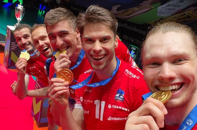 Siatkówka, Zaksa Kędzierzyn, Liga Mistrzów, finał, siatkarze, Jakub Kochanowski, Aleksander Śliwka, Łukasz Kaczmarek, Paweł Zatorski, Ben Toniutti