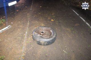 Pijany kierowca staranował ogrodzenie w Tarnowskich Górach