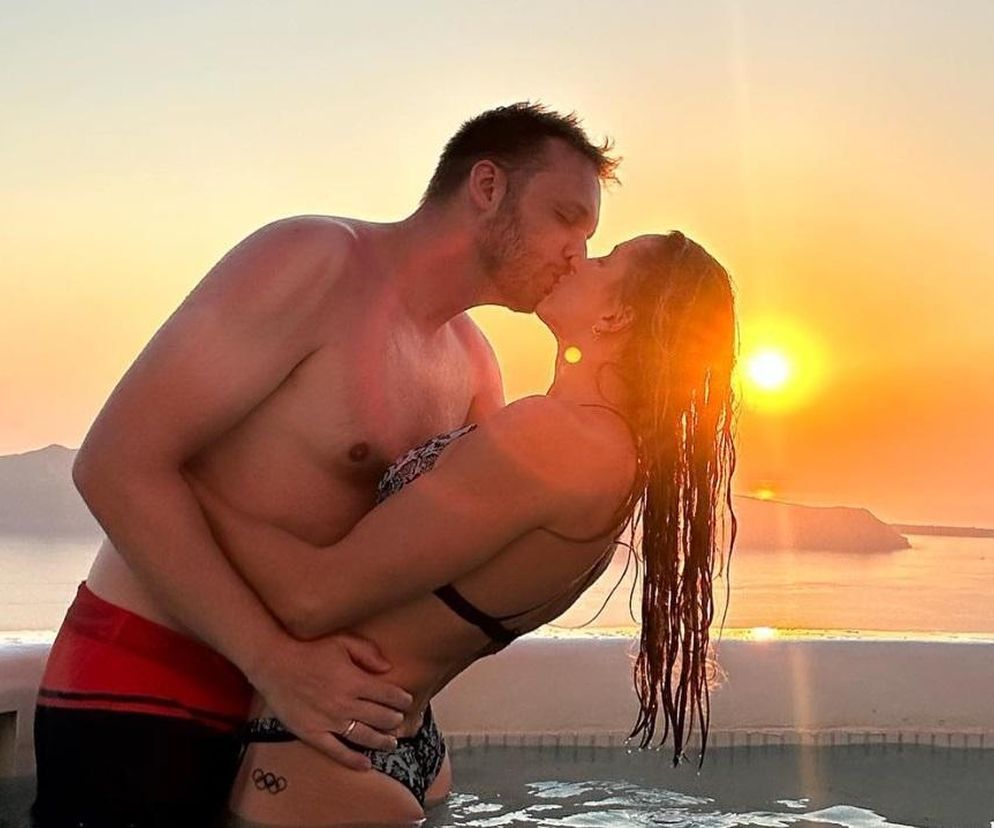 Katarzyna Wasick z mężem