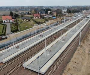 Modernizacja Rail Baltica: Stacja  Baciuty widok na perony