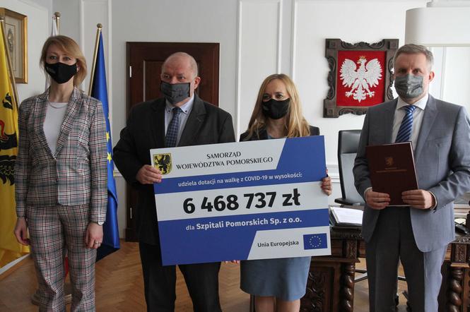 6,5 mln zł dodatkowych środków unijnych dla gdyńskich szpitali na walkę z COVID-19