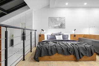 Nowoczesna sypialnia na antresoli