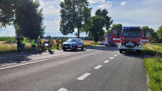 Wpadek na DK2 w pobliżu Zbuczyna