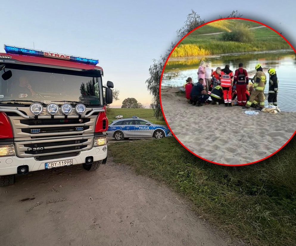Tragiczny skok do wody pod Bydgoszczą! 16-latek trafił do szpitala