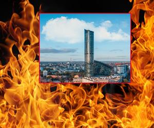 Pożar Sky Tower we Wrocławiu! Ewakuowano 1000 osób