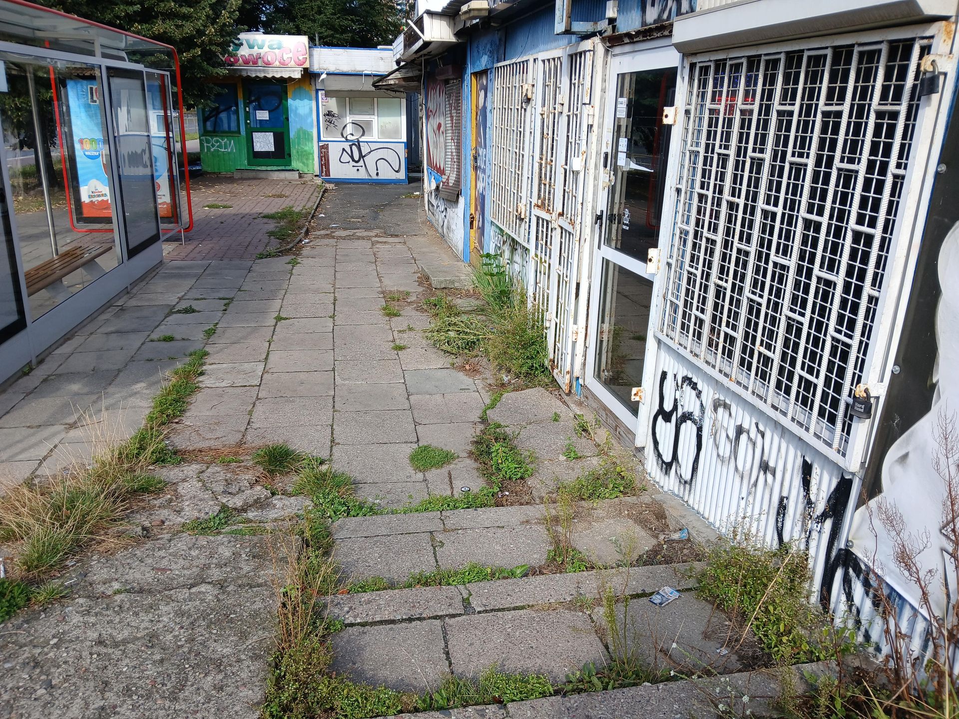 Dawne targowisko przy ul. Kopińskiej w Warszawie