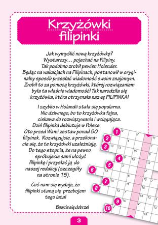 Krzyżówki filipinki - historia powstania